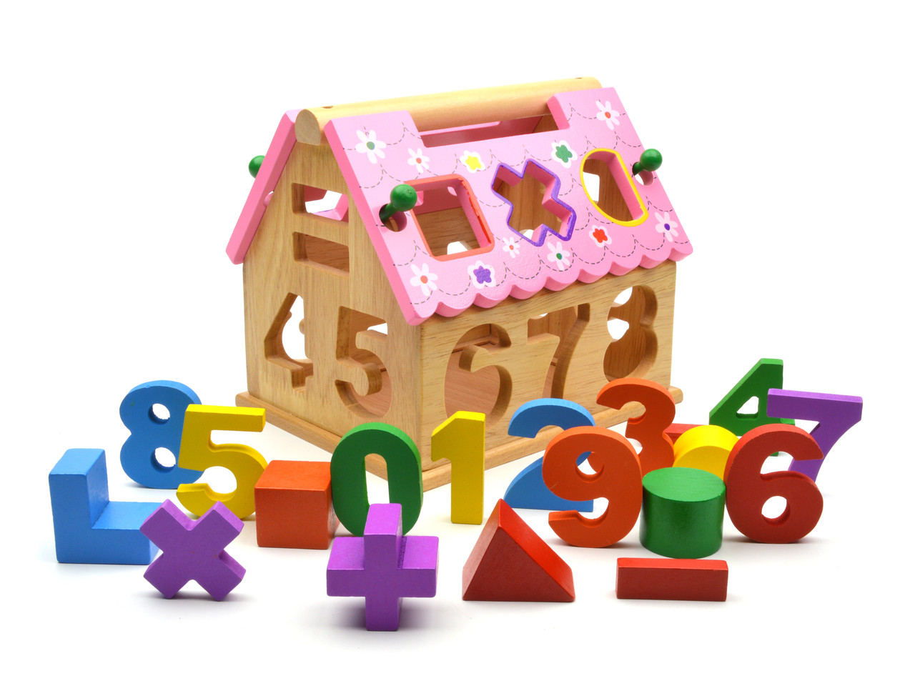 Будиночок дерев'яний сортер 0399 цифри фігури, фото 1