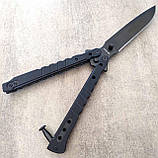 Ніж складний Нокс Балисонг/ 440, G10 чорний, фото 4