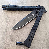 Ніж складний Нокс Балисонг/ 440, G10 чорний, фото 5