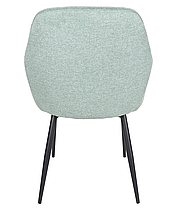 Cтілець Emily чорний каркас/ тканина ментол TM Intarsio, фото 5