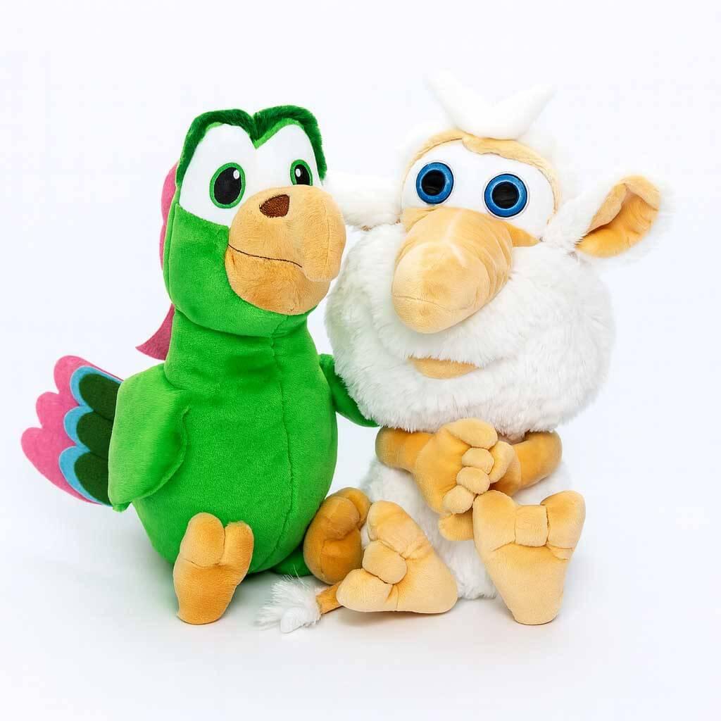 М’які іграшки Буба і папуга Гуга 30 см — набір героїв мультфільму, 2 персонажі, фото 1