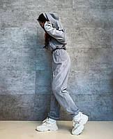 Велюровый костюм женский кофта на молнии с капюшоном и штаны на резинки 42-44 46-48