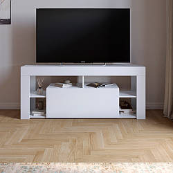 Тумба під телевізор із 4 полицями М-ЗОН Джеко 140 Німфея Альба (MZN-031034)