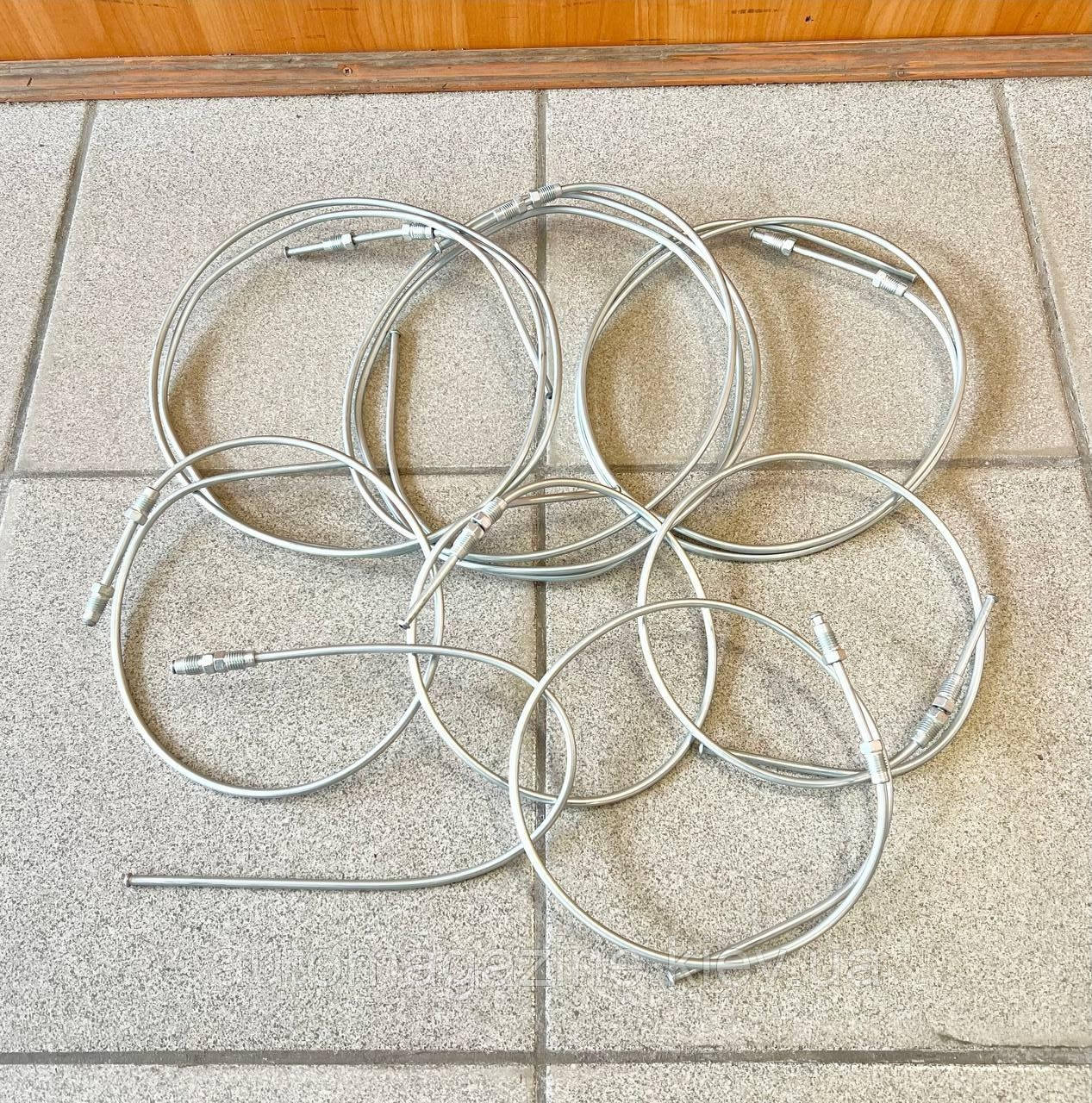 Трубки гальмівні Газель, Соболь (8 шт, D-5 мм, штуцер М10х1,25), фото 1