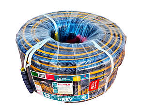 Шланг садовий армований чотирьохшаровий GREY (20 бар) 3/4" 20 м