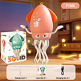 Розвиваюча музична іграшка Squid Electric Dance танцюючий восьминіг Рожевий, фото 9