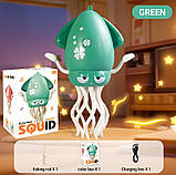 Розвиваюча музична іграшка Squid Electric Dance танцюючий восьминіг Зелений, фото 6