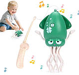 Розвиваюча музична іграшка Squid Electric Dance танцюючий восьминіг Зелений, фото 7