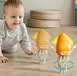 Розвиваюча музична іграшка Squid Electric Dance танцюючий восьминіг Жовтий, фото 7