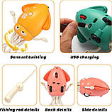 Розвиваюча музична іграшка Squid Electric Dance танцюючий восьминіг Жовтий, фото 10