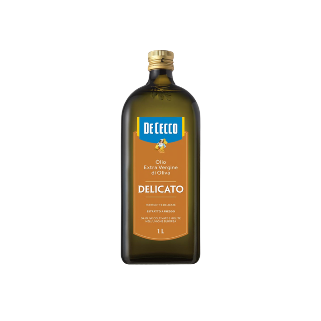 Олія оливкова De Cecco Extra Vergine Delicato, 1л, фото 1