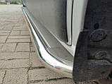 Бокові пороги Premium (2 шт., нерж) 60 мм, коротка база для Fiat Talento 2016- рр, фото 8