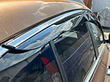 Вітровики з хром молдингом (4 шт, Niken) для Kia Sportage 2015-2021 рр, фото 7