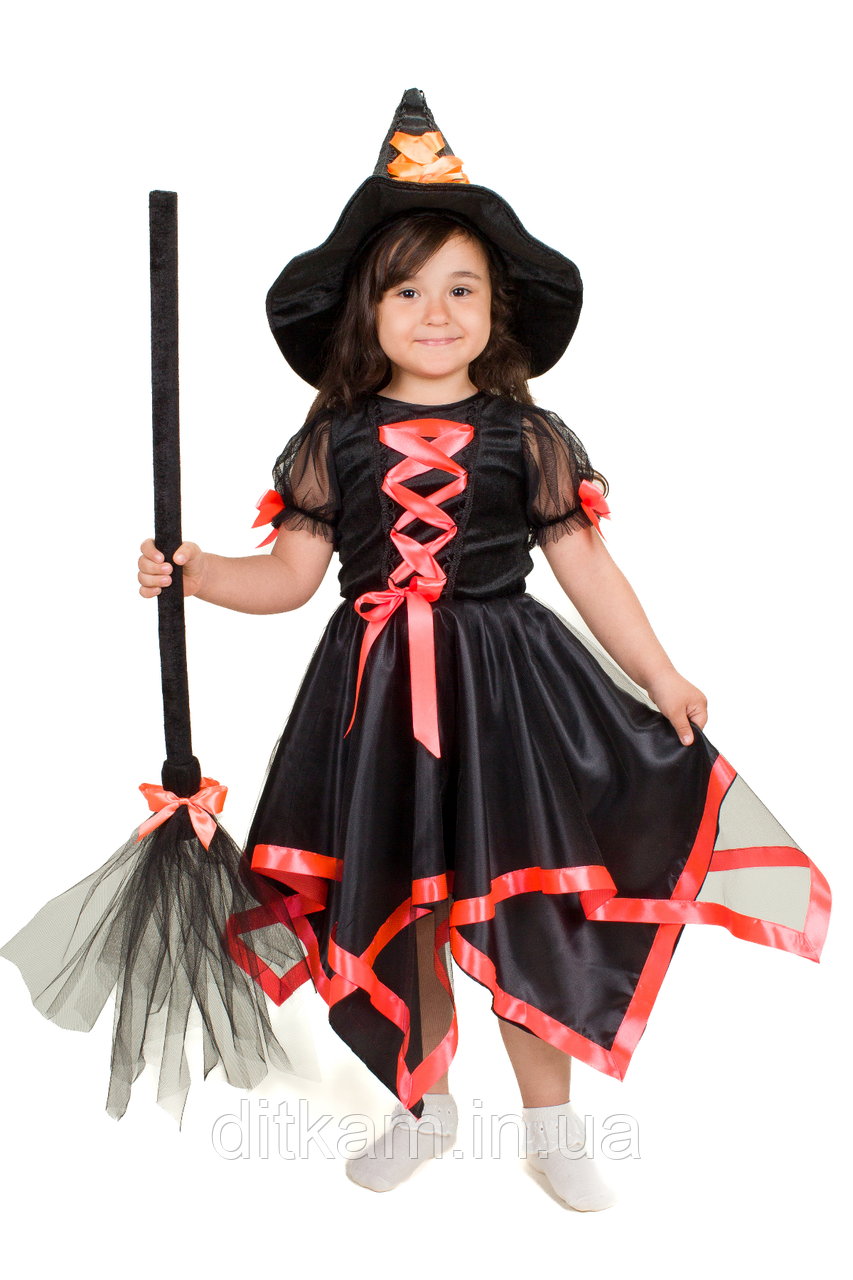 Карнавальний костюм Відьмочка №2 (помаранч), фото 1