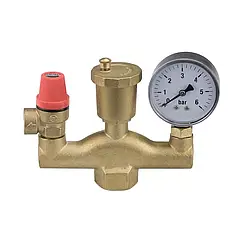 Гр.безп. KARRO тризуб (клап.(3Bar) 1/2"+маном.3/8"+воздуховід..авт.прям3/8") (88068/3261) {1}