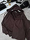 Стильний жіночий осінній базовий костюм прогулянки прямі штани спортивна кофта на блискавці двонитка люкс, фото 5