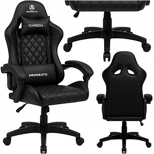 Крісло геймерське офісне Memseats Black (100019)