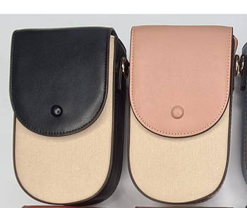 Сумочка гаманець жіноча через плече 17,5*10 см на магніті з довгим ремінцем у різних кольорах Balisa