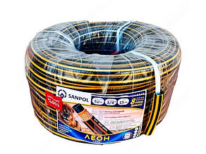 Шланг садовий армований чотирьохшаровий ЛЕОН (15 бар) 3/4" 30 м