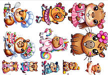 Вафельна картинка Капібара 8027