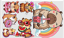 Вафельна картинка Капібара 8029