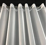 Якісний білий тюль на люверсах з шифону 500*270см., фото 2