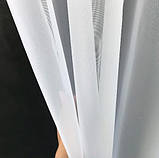 Якісний білий тюль на люверсах з шифону 500*270см., фото 6