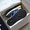Чоловічі кросівки New Balance 574 Legacy Navy Angora Dark Blue Сині Взуття Нью Беланс 574 натуральна замша демісезонні, фото 4