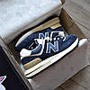 Чоловічі кросівки New Balance 574 Legacy Navy Angora Dark Blue Сині Взуття Нью Беланс 574 натуральна замша демісезонні, фото 5