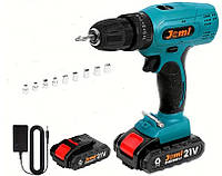 Дриль-шуруповерт акумуляторний 21В JEMI шуруповерт акумуляторний