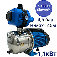 Насосна станція без баку VODOMET JS100 Словенія Насос для підвищення тиску води станція без груші на 4,5атм