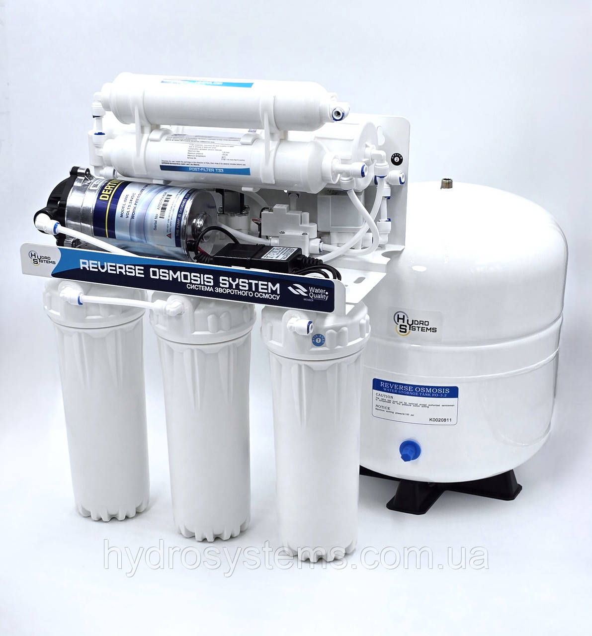 Система зворотного осмосу RO-75G-16JG+M-P PREMIUM з помпою та мінералізатором