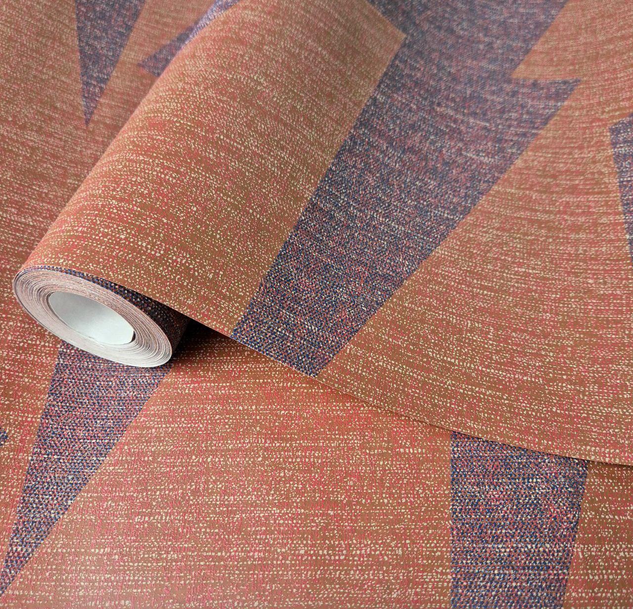 Шпалери вінілові 0.53 × 10.05 м Marburg New Modern Schöner Wohnen 31820, коричнево-фіолетові для спальні, вітальні, фото 1