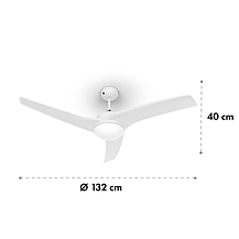 Уцінка Стельова люстра вентилятор Klarstein Figo 52, Німеччина, фото 2