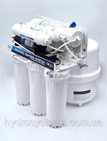 Система зворотного осмосу RO-50G-16JG+M-S STANDART з помпою та мінералізатором, фото 1