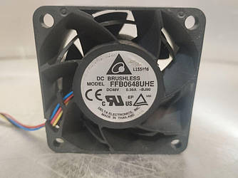 Б.в Кулер серверний / 48v 0.36a / 60x60x38mm / Delta Electronics / FFB0648UHE / 4pin
