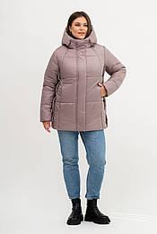 Жіноча зимова куртка в бежевому кольорі