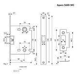 Засувка врізна Avers 5600-WC-G, фото 2