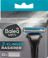 Змінні леза для станка Balea men 3-Klingen Rasierklingen, 10 шт.