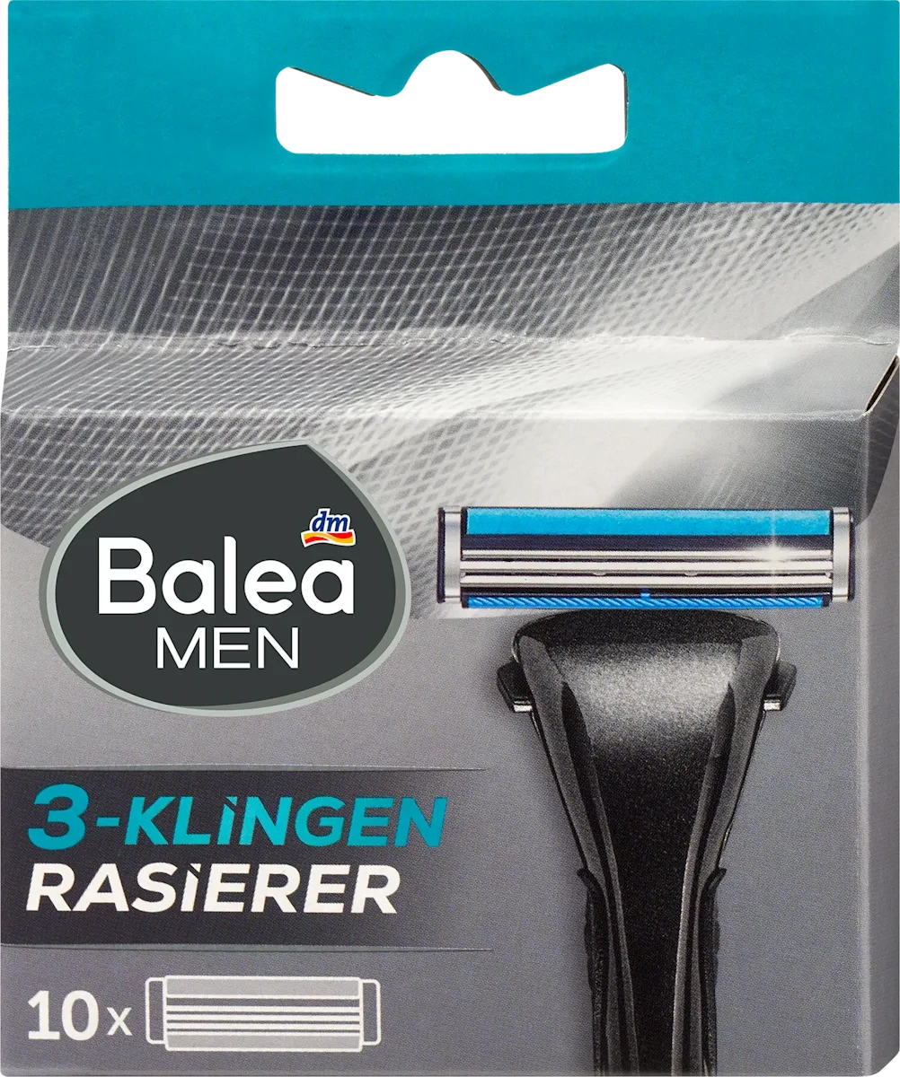 Змінні леза для станка Balea men 3-Klingen Rasierklingen, 10 шт., фото 1