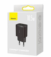 СЗУ Baseus  Compact  Charger 2U 10.5W EU Black CCXJ010201