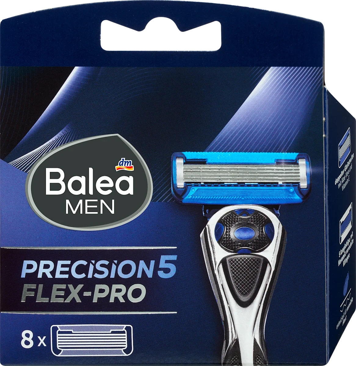 Змінні леза для станка Balea men Precision 5 Flex-Pro, 8 шт