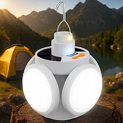 Кемпінговий ліхтар акумуляторний 5W, BL-2029 / Розкладна лампа для кемпінгу / Підвісний ліхтар