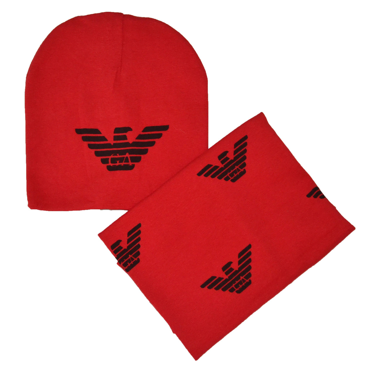 Шапка і снуд весняно-осінній з логотипом 46/54см