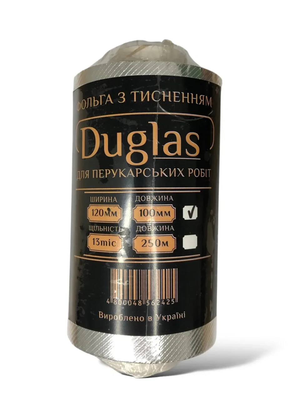 Фольга перукарня тиснена, Апельсин DUGLAS 13 мкм, 100 м