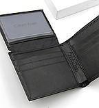 Гаманець чоловічий Шкіряний Calvin Klein у подарунковій Упаковці, фото 4