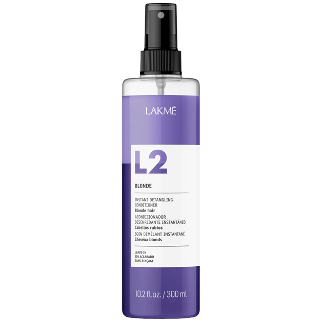 LAKME L2 Blonde — Двофазний спрей-кондиціонер для освітленого або сивого волосся, 300 мл
