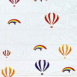 Стінова 3D панель самоклейка для дитячої кімнати: Повітряні кулі 770х700х3мм, фото 2