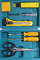 Набір інструментів 623 (дві викрутки, викрутка-індикатор напруги, рулетка, канц. ніж,ножницы)