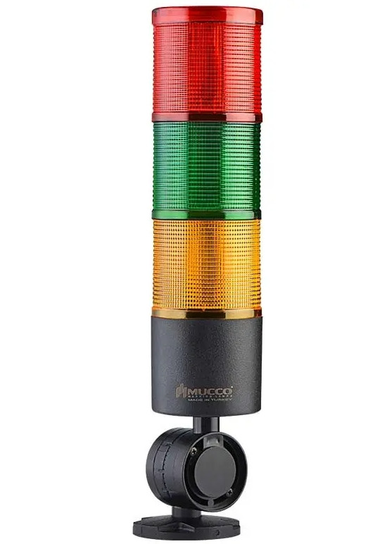 Світлозвукосигальна колона 3 кольори LED, 24 VDC, універсальний монтаж